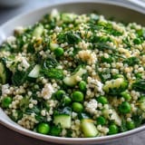Spring Pea Mint Couscous Salad