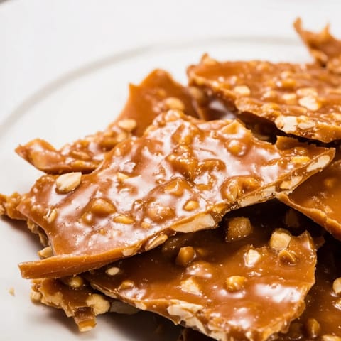 Classic crunchy peanut brittle