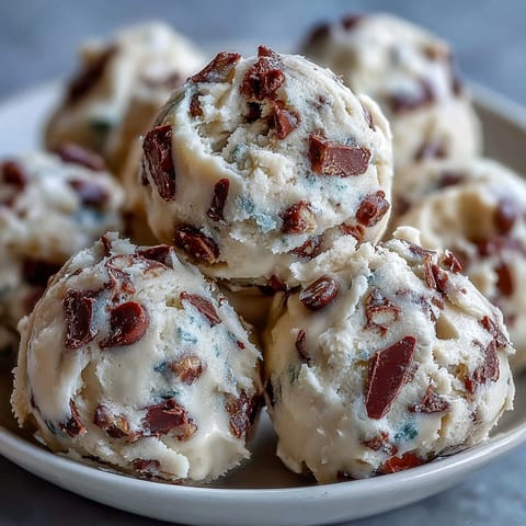 A mixing bowl of Greek Yogurt Cookie Dough highlights buttery sweetness and tangy yogurt with chocolate chips.
