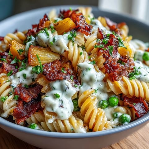 Hawaiian Pasta Ham Pineapple