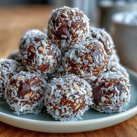 Wholesome soccer game snacks: energy balls with oats and chocolate chips, perfect for quick, nutritious bites.