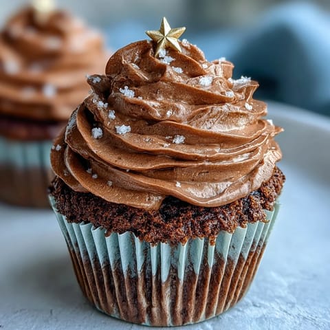 Indulge in these Taurus birthday cupcakes with terracotta buttercream, topped with edible gold stars for a celestial celebration.