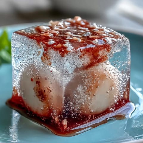 Lychee Agar Jelly Cubes