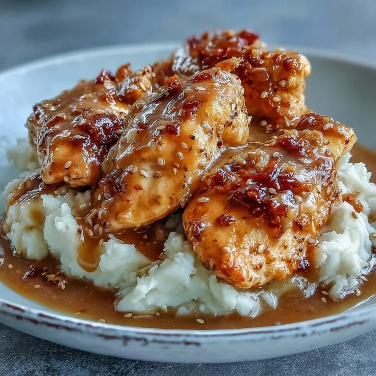 Fork-tender Slow Cooker Honey Mustard Chicken with a savory garlic aroma, ready to be enjoyed with roasted broccoli.