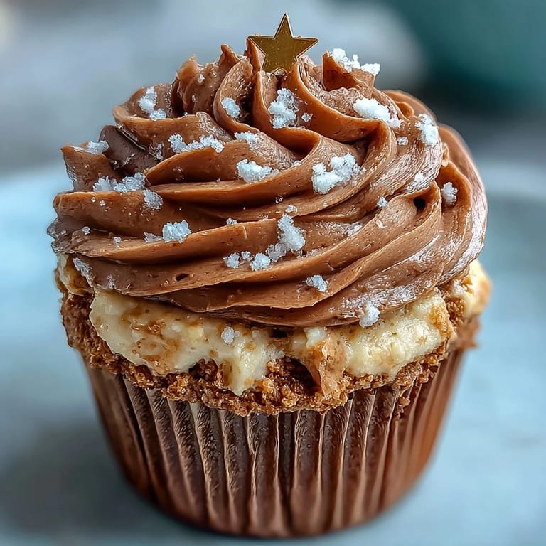 Savor tender vanilla cupcakes crowned with warm terracotta buttercream, featuring hints of cinnamon and cocoa for a sophisticated dessert.