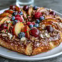 Rustic Summer Stone Fruit Galette with Frangipane, featuring juicy peaches, plums, and apricots over almond cream filling.