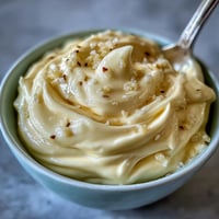 Creamy homemade garlic aioli with fresh garlic and lemon, perfect for dipping crispy fries or spreading on sandwiches.  