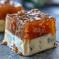 Mango Agar-Agar Jelly Cubes with Coconut Milk, vibrant layers, perfectly sweet.